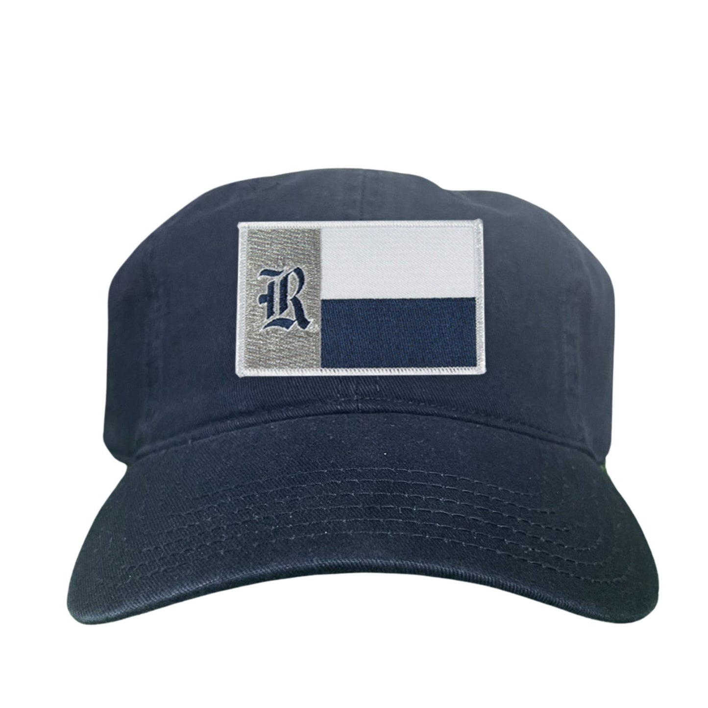 Rice Texas Flag with Logo Hats / 219 / Rice028 / MM - Dad Hat Navy - Club Rehab