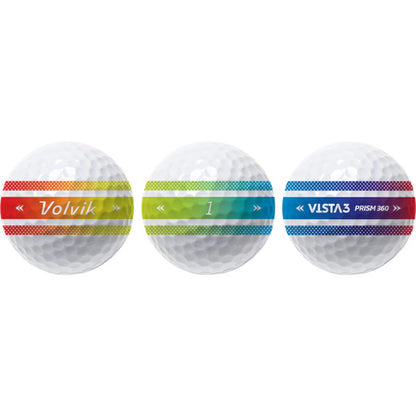 Volvik Vista3 Prism 360 Golf Balls – 1 Dozen