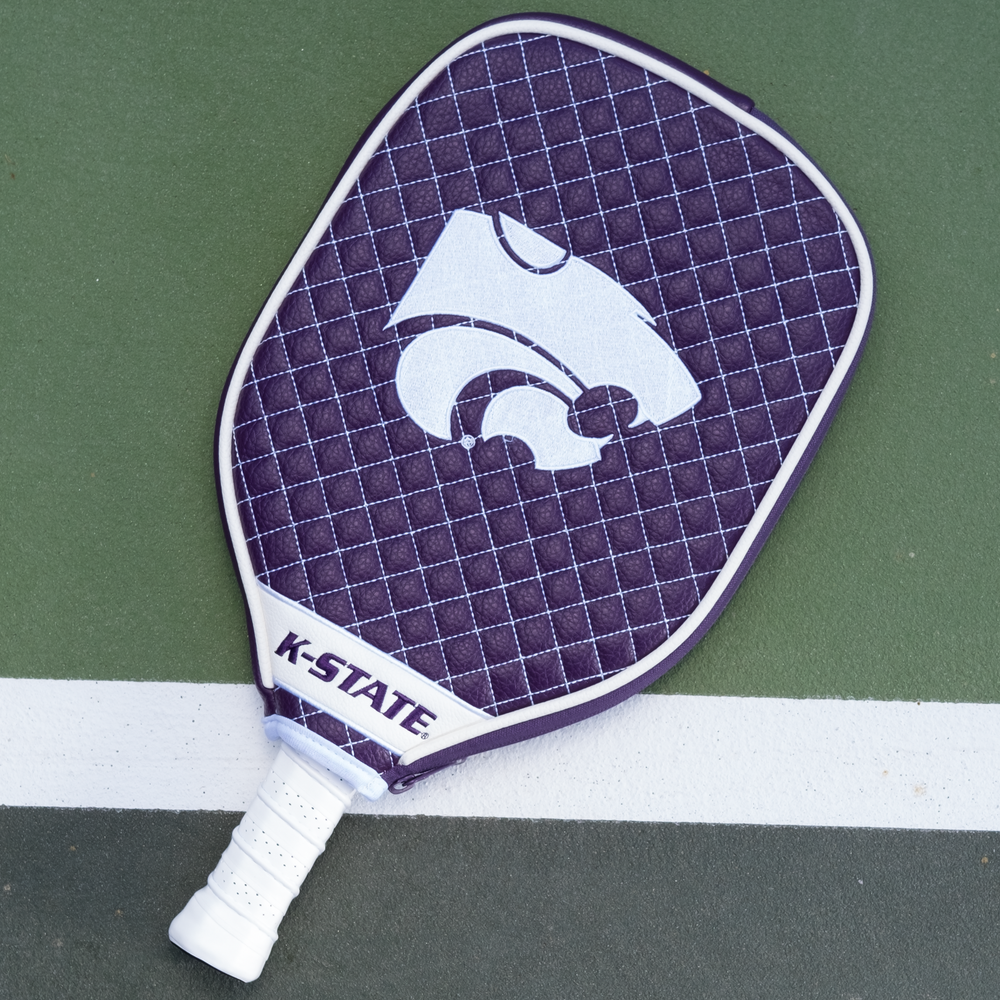 Kansas State Wildcats Quilted Pickleball Paddle Cover
