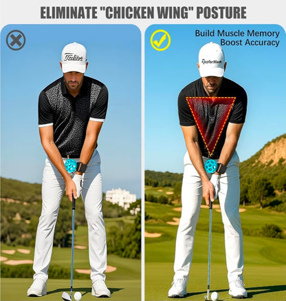 Dual-Strap Swing Control Trainer + Smart Golf Ball