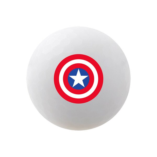 Volvik Vivid Soft Marvel Captain America Golf Balls – 4 Ball Pack