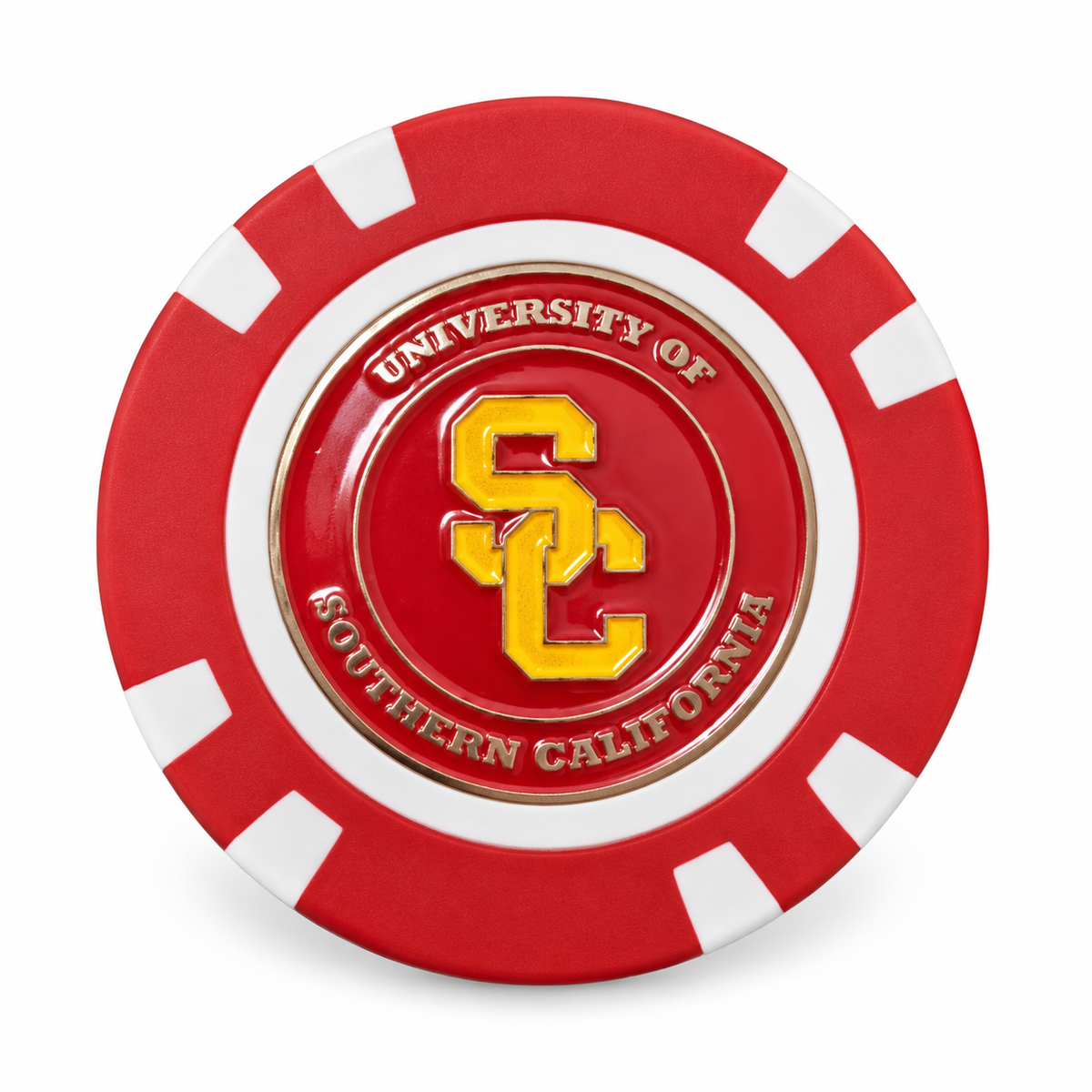 USC Trojans Poker Chip Ball Marker