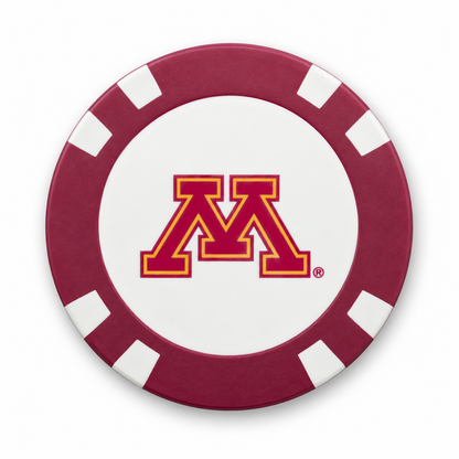 Minnesota Golden Gophers Poker Chip Ball Marker