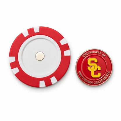USC Trojans Poker Chip Ball Marker