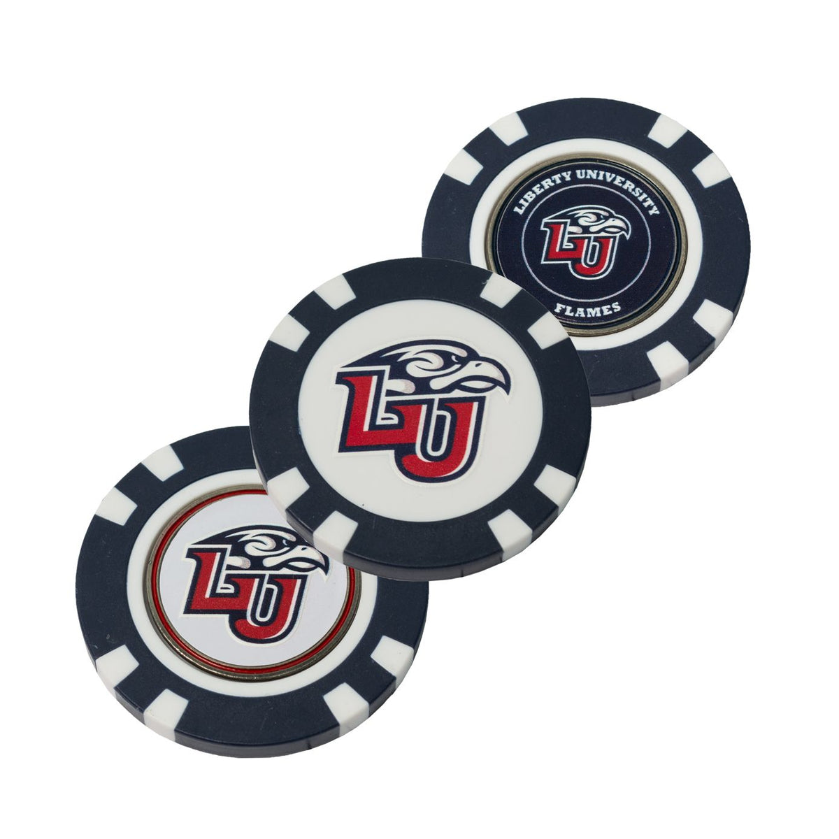 Liberty Flames Poker-Chip-Ballmarker