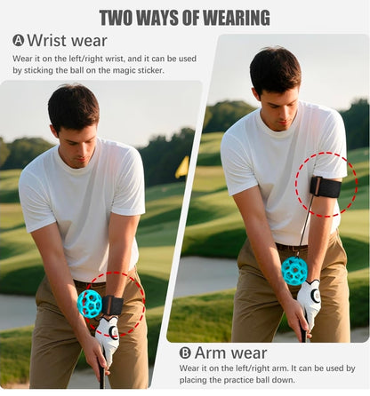 Dual-Strap Swing Control Trainer + Smart Golf Ball