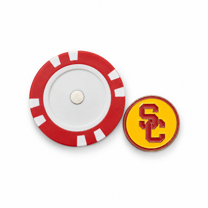 USC Trojans Poker Chip Ball Marker
