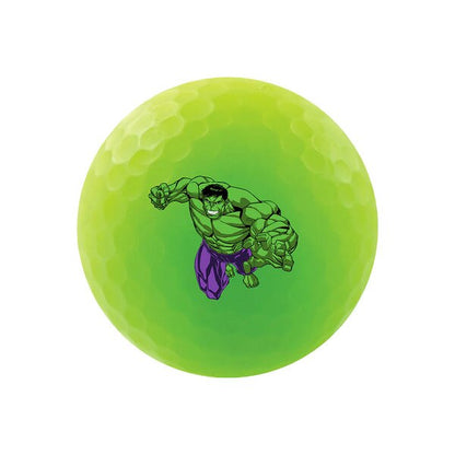 Volvik Vivid Soft Marvel Series Golf Balls with Ball Marker – 4 Ball Gift Set