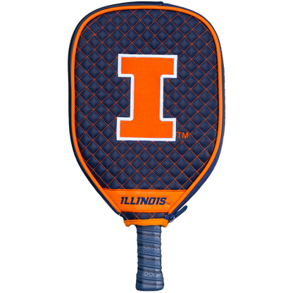 Illinois Fighting Illini Quilted Pickleball Paddle Cover