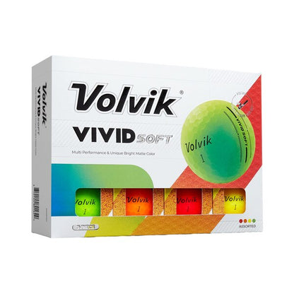 Volvik Vivid Soft Golf Balls – 1 Dozen