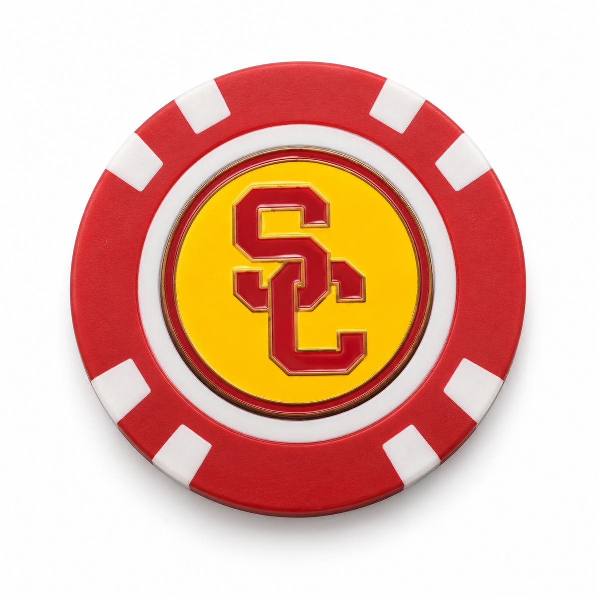USC Trojans Poker Chip Ball Marker