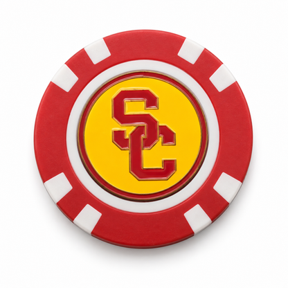 USC Trojans Poker Chip Ball Marker
