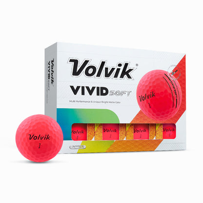 Volvik Vivid Soft Golf Balls – 1 Dozen