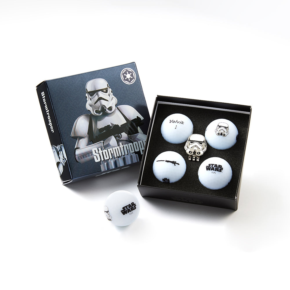 Volvik Vivid Soft Star Wars Stormtrooper Golf Balls – 4 Ball Pack