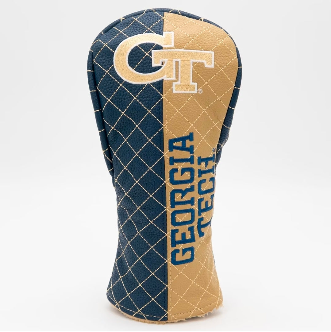 Georgia Tech Yellow Jackets Split Quilted Fairway golf headcover