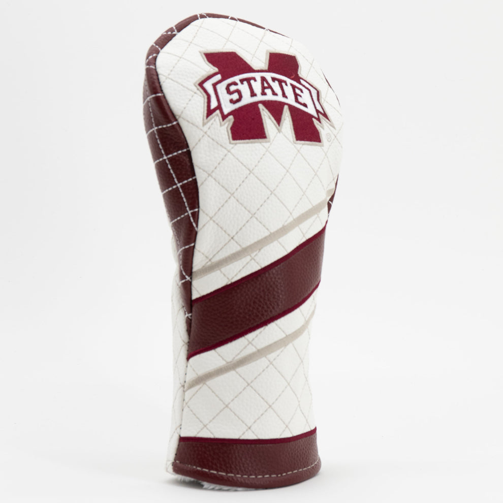 Golf club head cover with Mississippi State logo on a white background