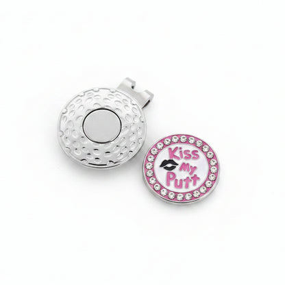 Kiss My Putt Magnetic Golf Ball Marker
