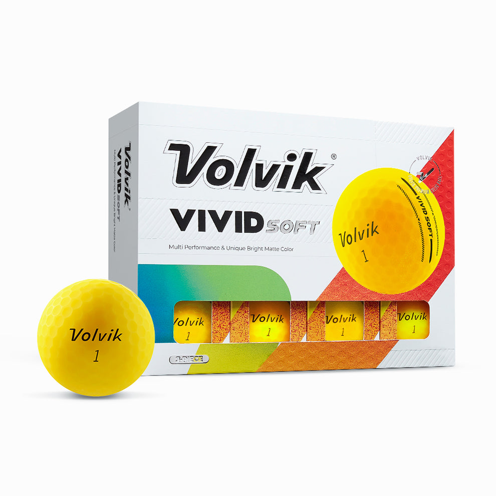 Volvik Vivid Soft Golf Balls – 1 Dozen