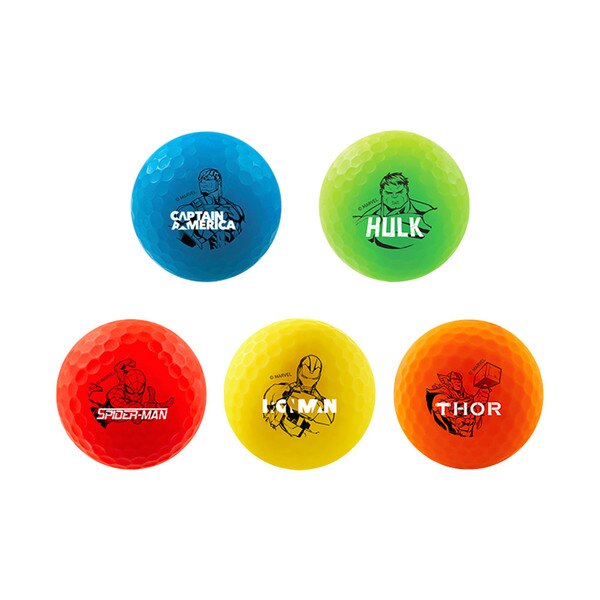 Volvik Vivid Soft Marvel Heroes Golf Ball Gift Set – 5 Ball Collection