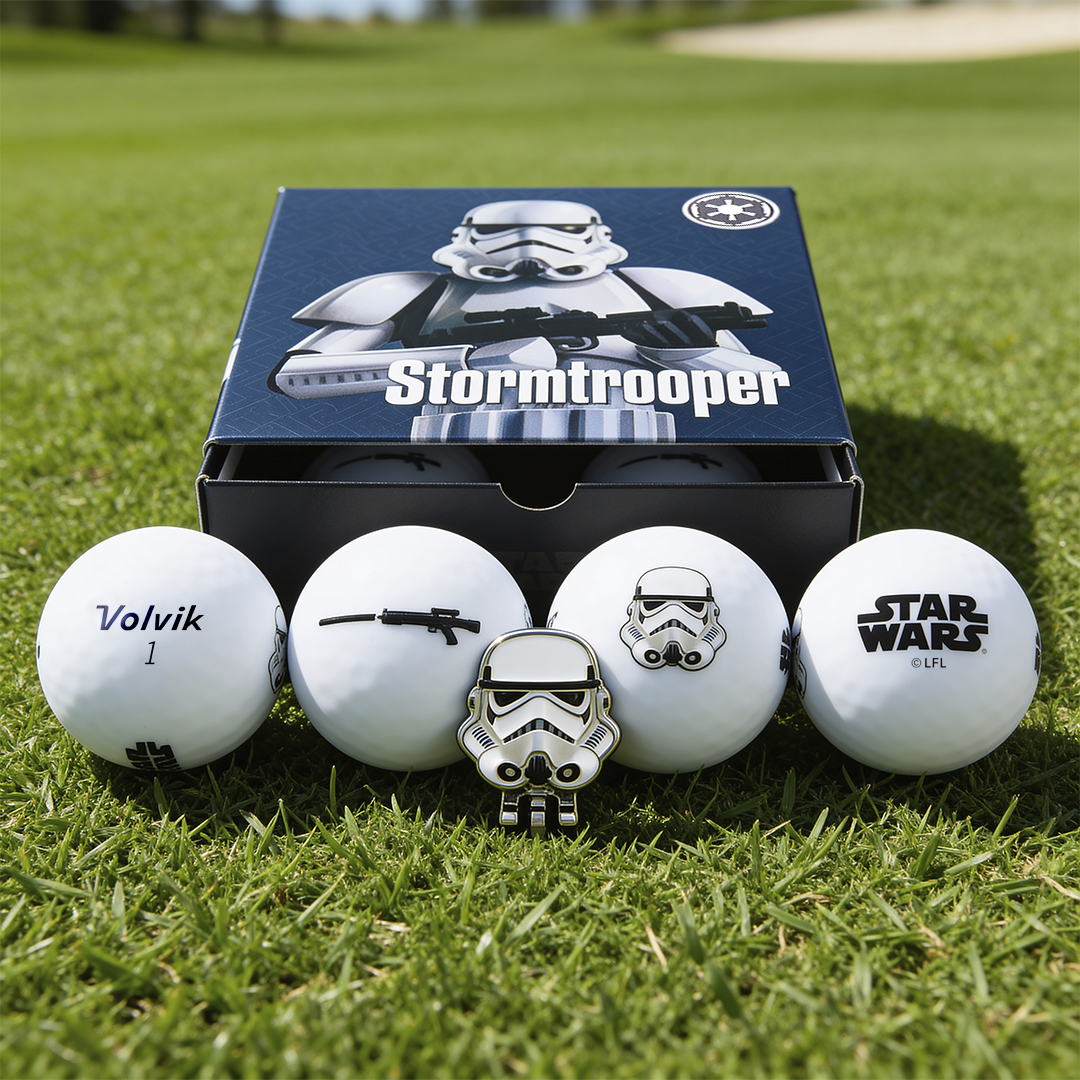 Volvik Vivid Soft Star Wars Stormtrooper Golf Balls – 4 Ball Pack