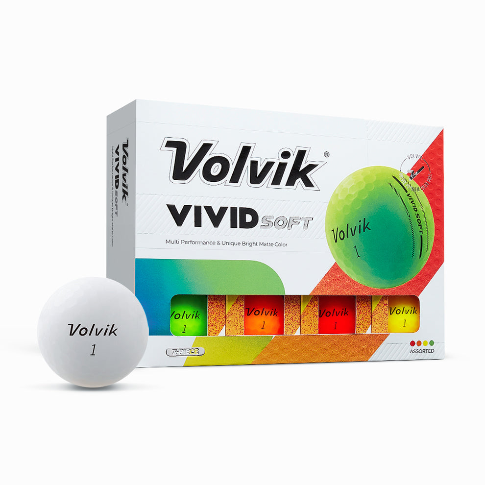 Volvik Vivid Soft Golf Balls – 1 Dozen