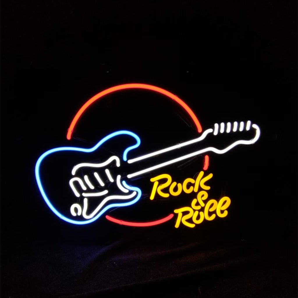 Rock&Roll Guitar Neon Signs - Club Rehab