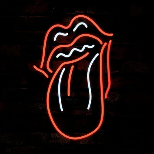 Rolling Stones Tongue Neon Sign Light - Club Rehab