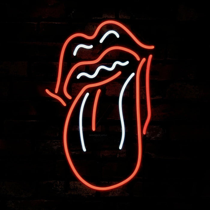 Rolling Stones Tongue Neon Sign Light - Club Rehab