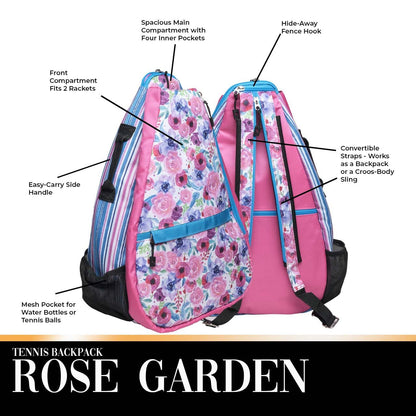 Rose Garden Tennis Backpack - Club Rehab