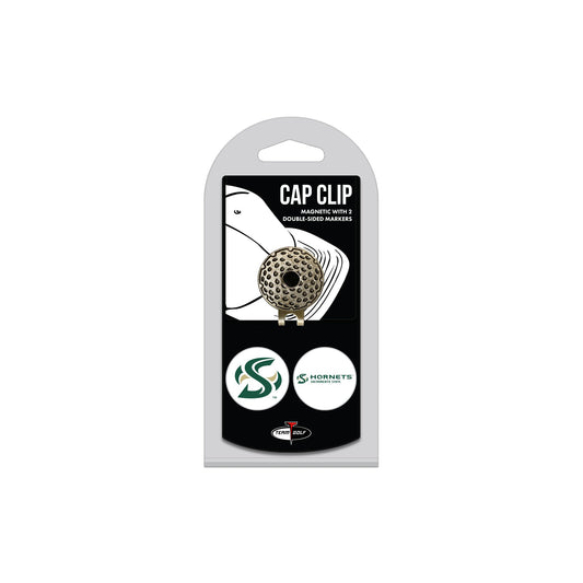 SACRAMENTO ST hat clip with two golf ball markers
