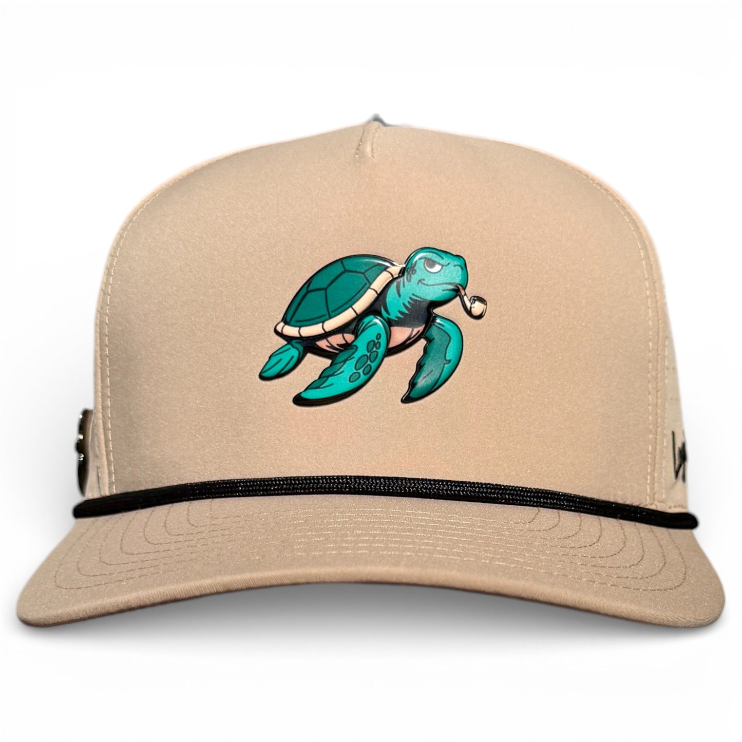 Salty Turtle Golf Hat | Snapback Cap | Built-in Magnetic Ball Marker Holder + Marker Included | Adjustable | One Size - Club Rehab