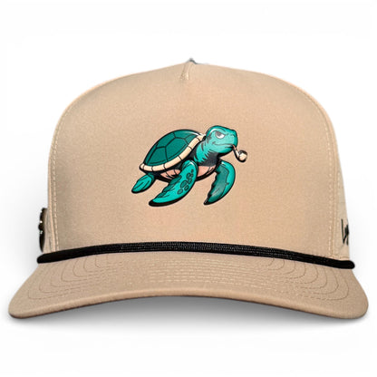 Salty Turtle Golf Hat | Snapback Cap | Built-in Magnetic Ball Marker Holder + Marker Included | Adjustable | One Size - Club Rehab