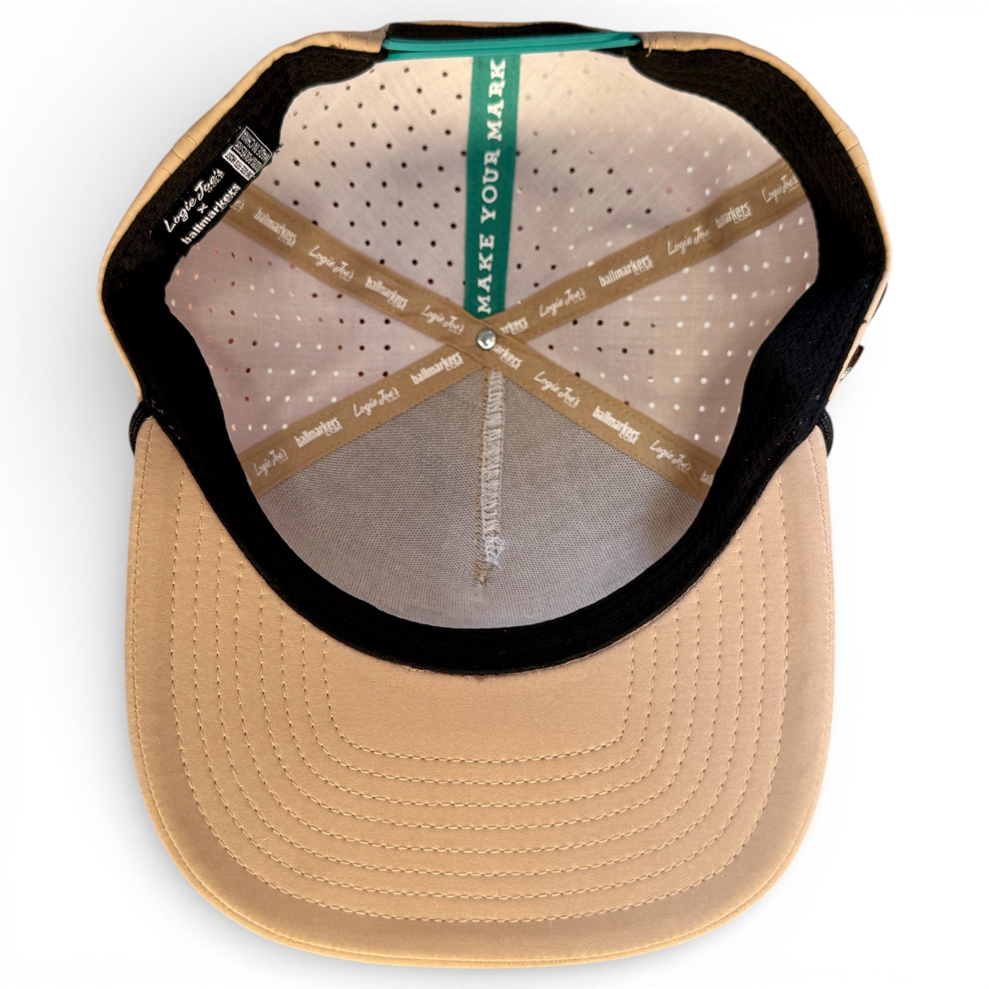 Salty Turtle Golf Hat | Snapback Cap | Built-in Magnetic Ball Marker Holder + Marker Included | Adjustable | One Size - Club Rehab