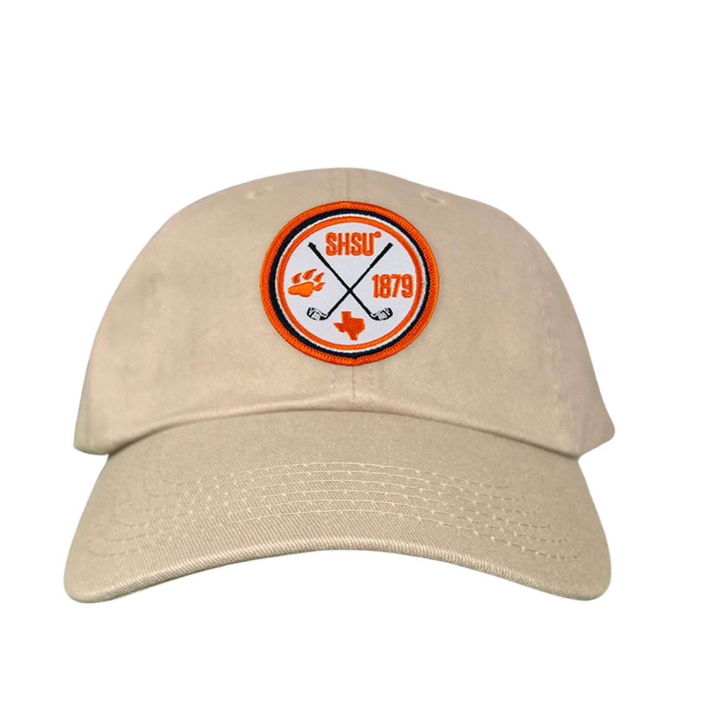 Sam Houston / Golf Circle Patch / Hat / 176 / SH011 / MM - Dad Hat Khaki - Club Rehab