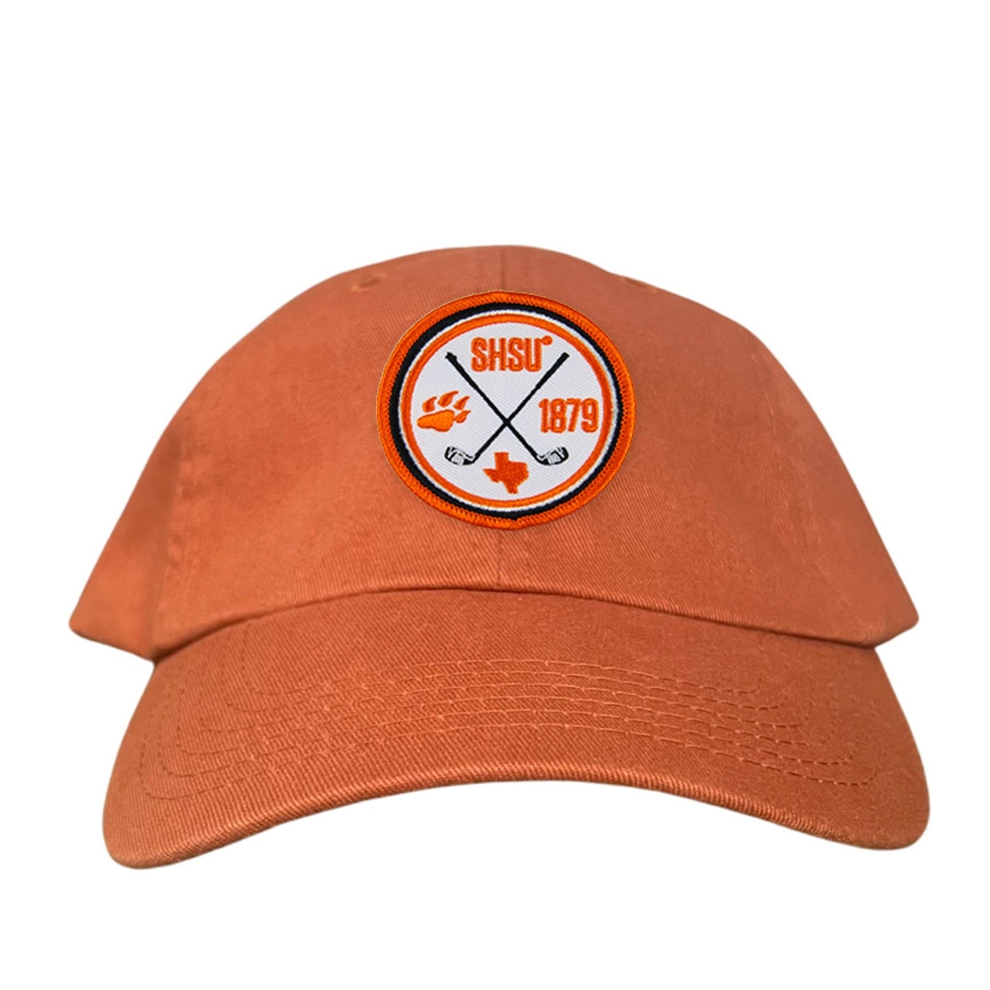 Sam Houston / Golf Circle Patch / Hat / 176 / SH011 / MM - Dad Hat Burnt Orange - Club Rehab