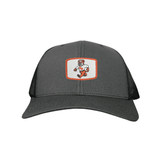 Charcoal / Charcoal Curved Bill Trucker Mesh Snapback