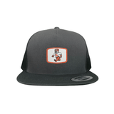 Flat Bill Charcoal Mesh Snapback
