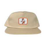 Flat Bill Khaki Canvas Snapback
