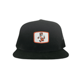 Flat Bill Black Mesh Snapback