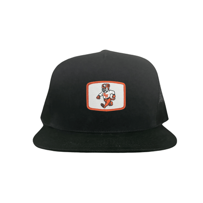 Sam Houston Walking Sammy Bearkat / Limited Edition Silver Hat / 162 / Mesh Snap Back / SHSU010 - Flat Bill Black Mesh Snapback - Club Rehab