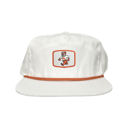 Sam Houston Walking Sammy Bearkat / Limited Edition Silver Hat / 162 / Mesh Snap Back / SHSU010 - Flat Bill White Canvas Snapback - Club Rehab