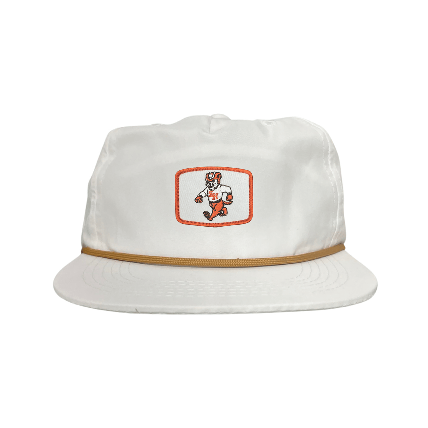 Sam Houston Walking Sammy Bearkat / Limited Edition Silver Hat / 162 / Mesh Snap Back / SHSU010 - Flat Bill White Canvas Snapback - Club Rehab