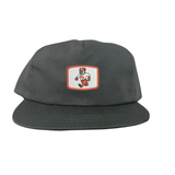 Flat Bill Charcoal Canvas Snapback