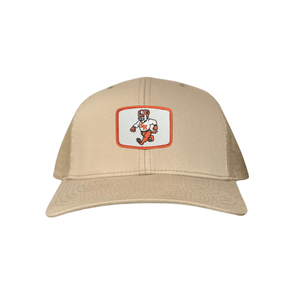 Sam Houston Walking Sammy Bearkat / Limited Edition Silver Hat / 162 / Mesh Snap Back / SHSU010 - Khaki Curved Bill Trucker Mesh Snapback - Club Rehab