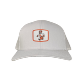 Silver Curved Bill Trucker Mesh Snapback