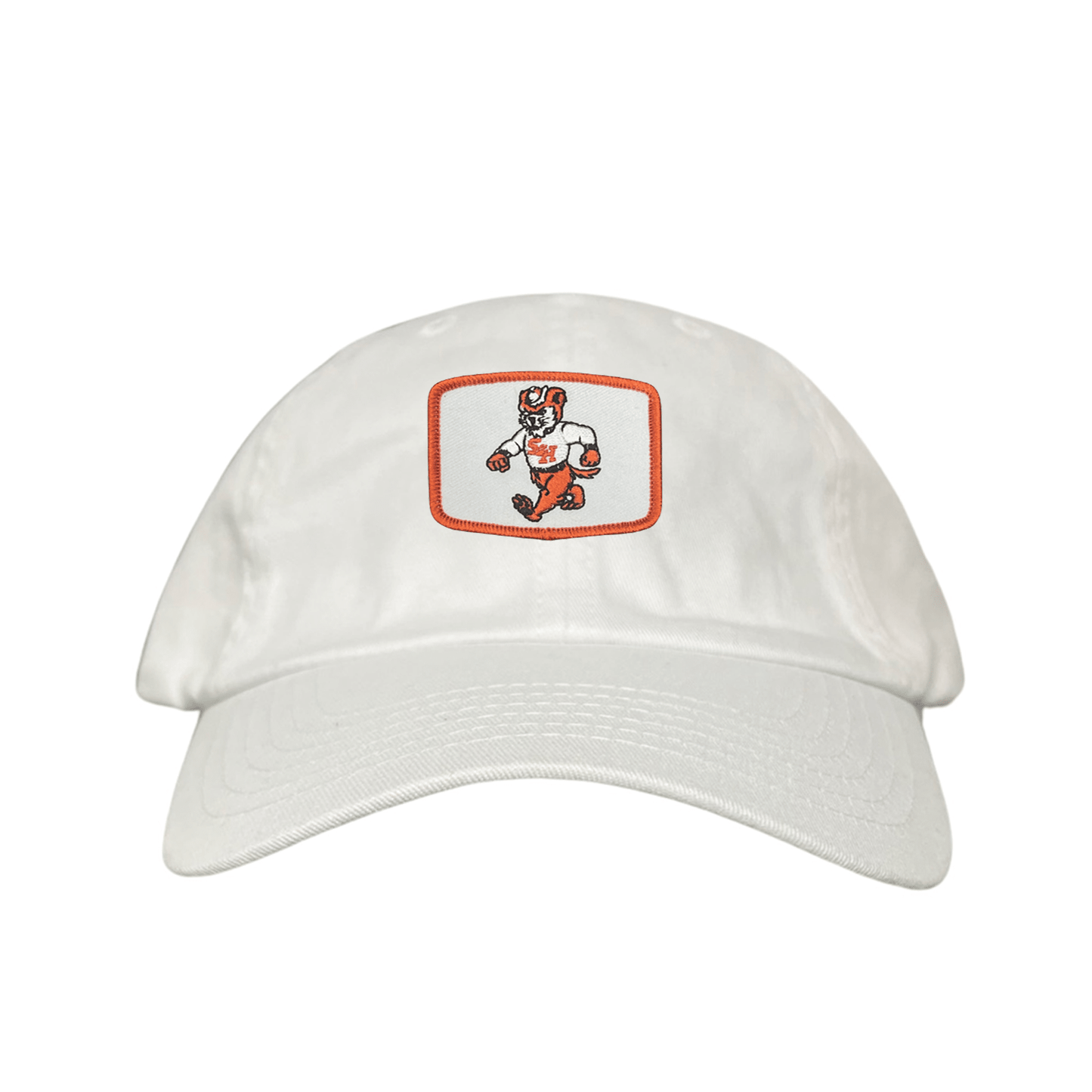 Sam Houston Walking Sammy Bearkat / Limited Edition Silver Hat / 162 / Mesh Snap Back / SHSU010 - Dad Hat White - Club Rehab