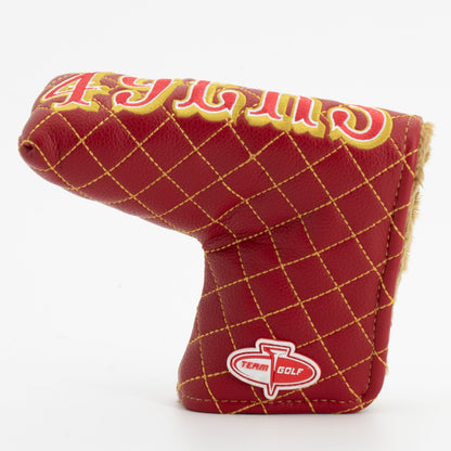 San Francisco 49ers Solid Blade Putter quilted headcover, back view