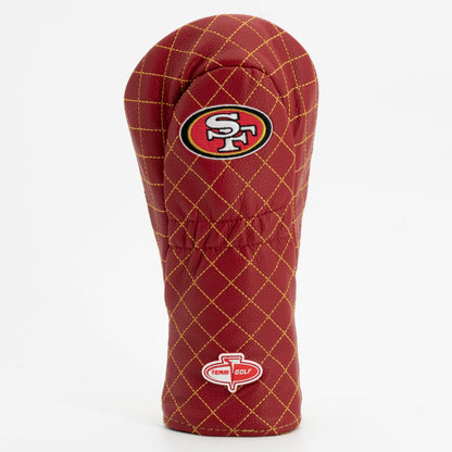 San Francisco 49ers Solid Fairway quilted headcover, back view