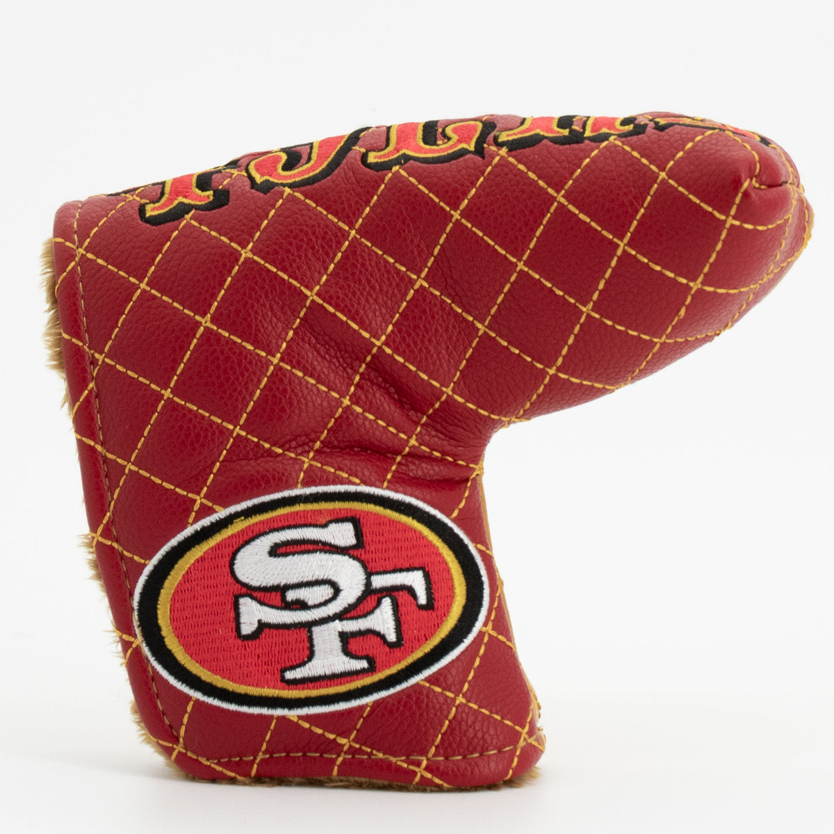 San Francisco 49ers Split Blade Putter quilted headcover, front view