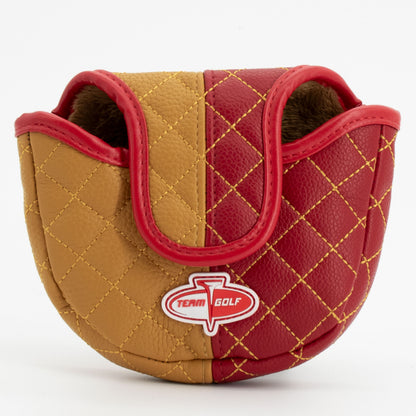 San Francisco 49ers Split Mallet Putter quilted headcover, back view